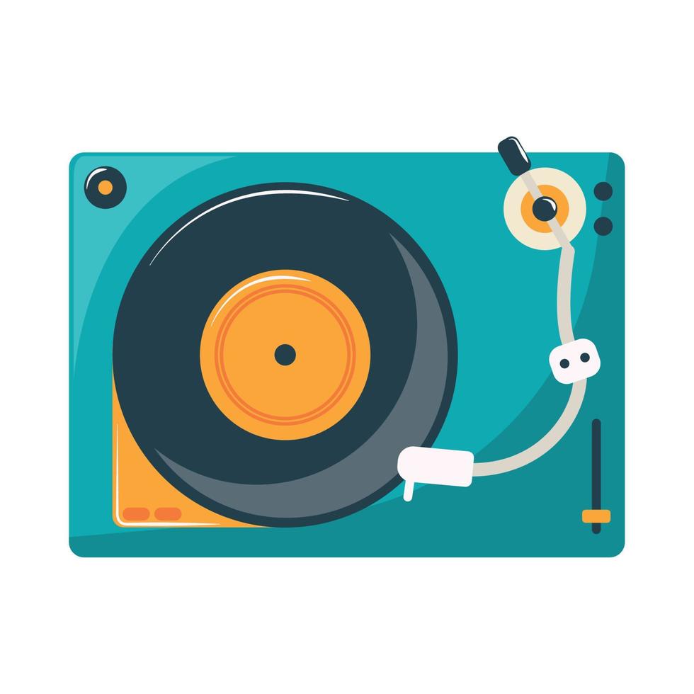 turntable vinyl player vector