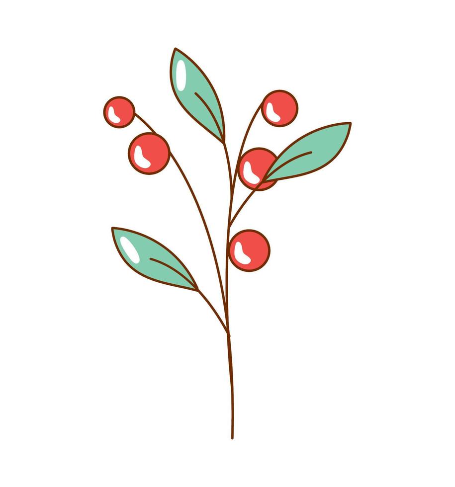 coffee branch and beans vector