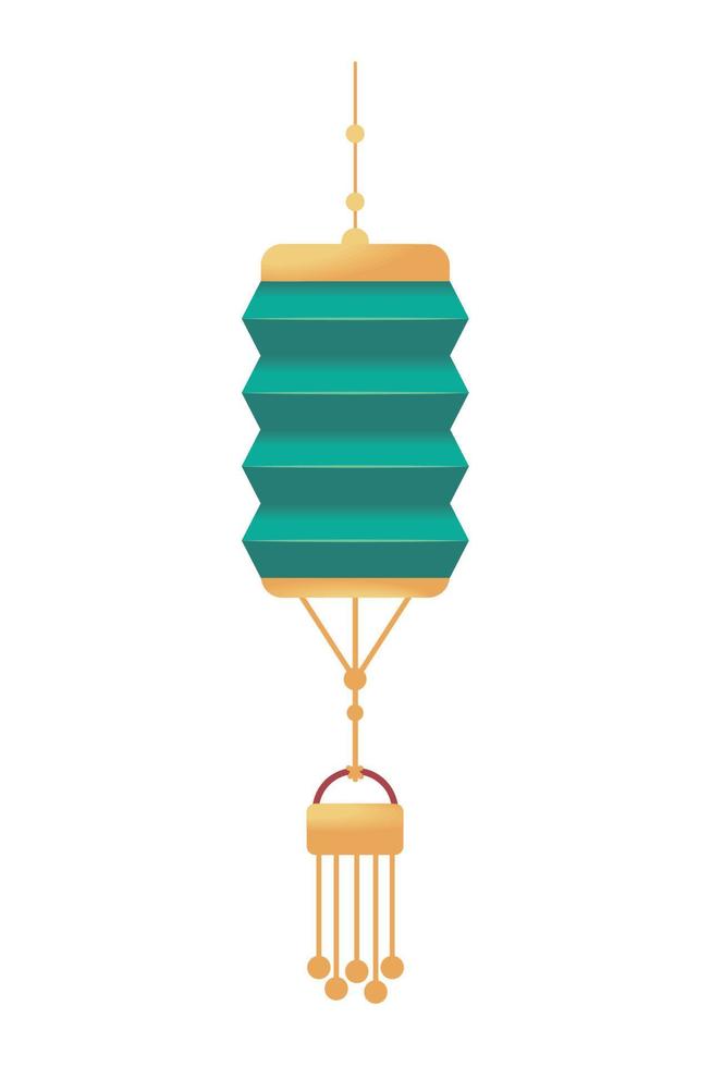 asian lantern decoration vector