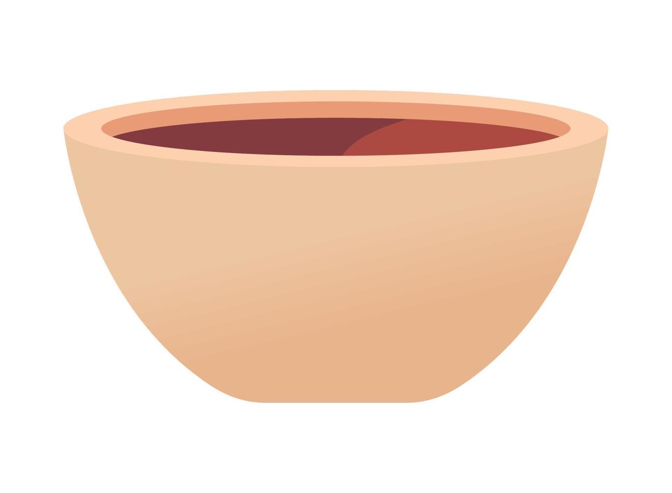 bowl with sauce vector