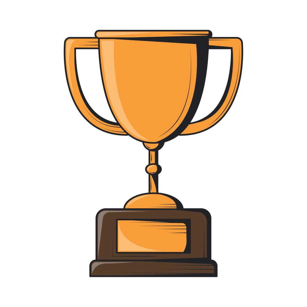 trophy award icon vector
