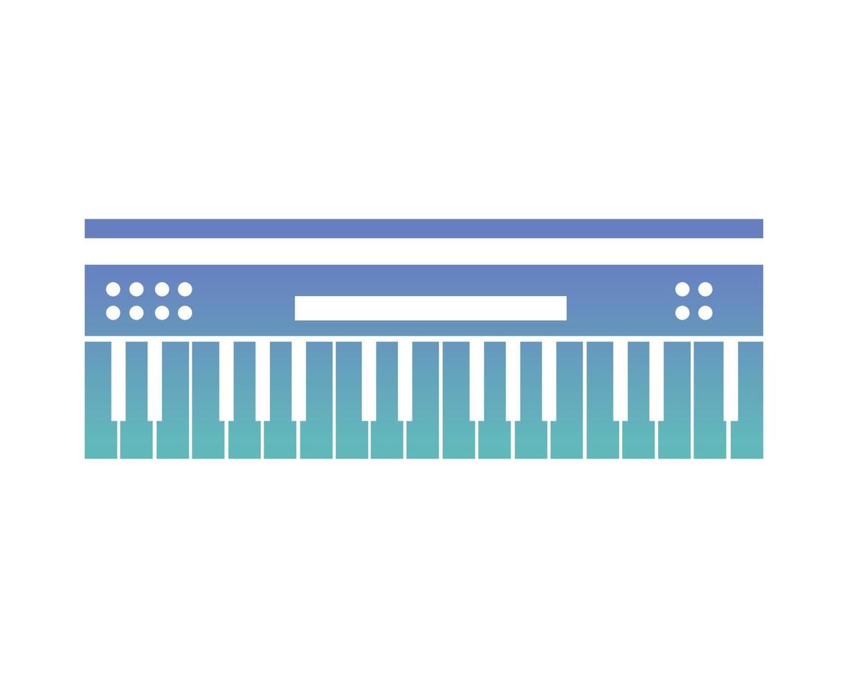 synthesizer instrument icon vector