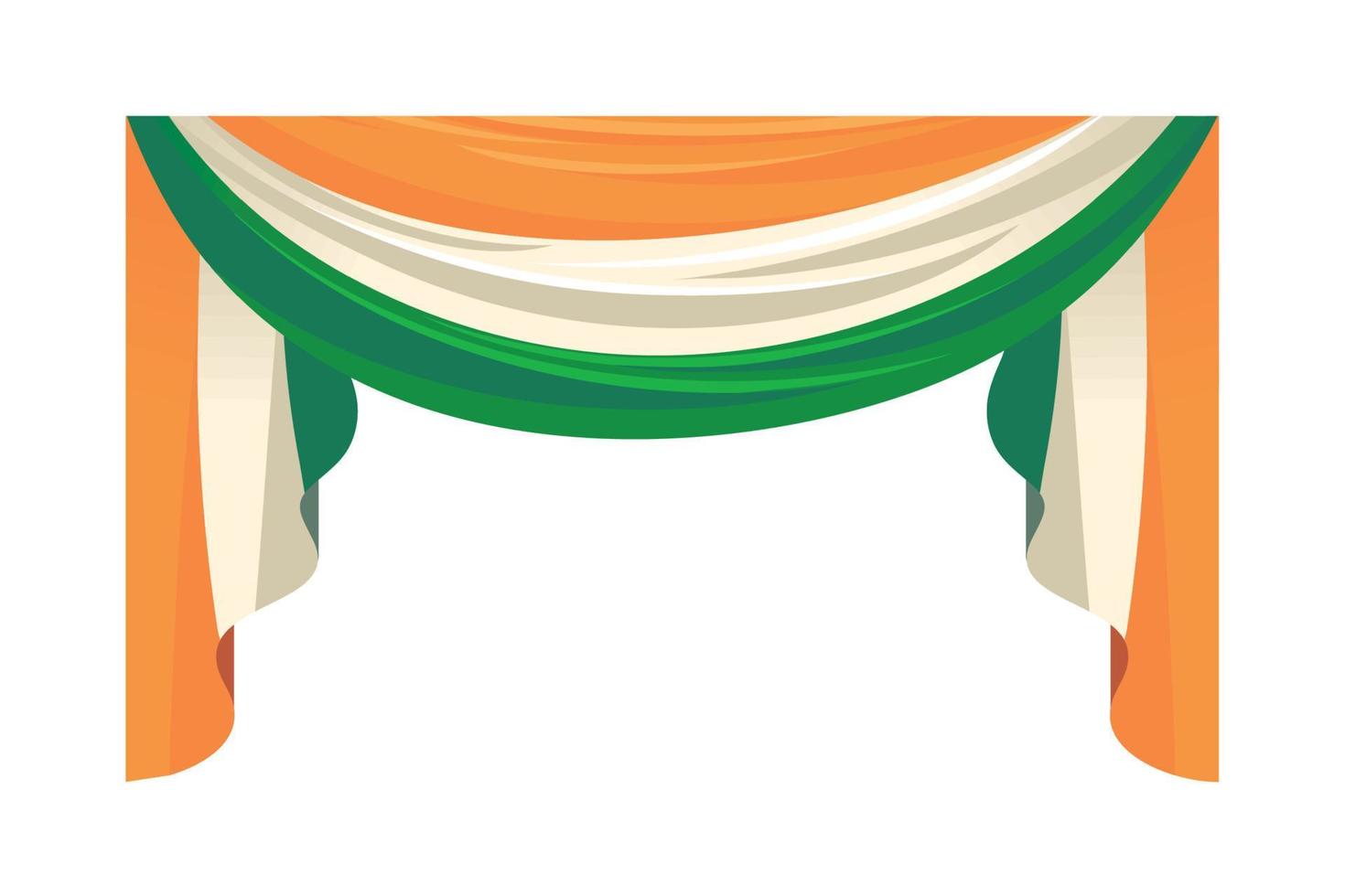 bandera india nacional vector