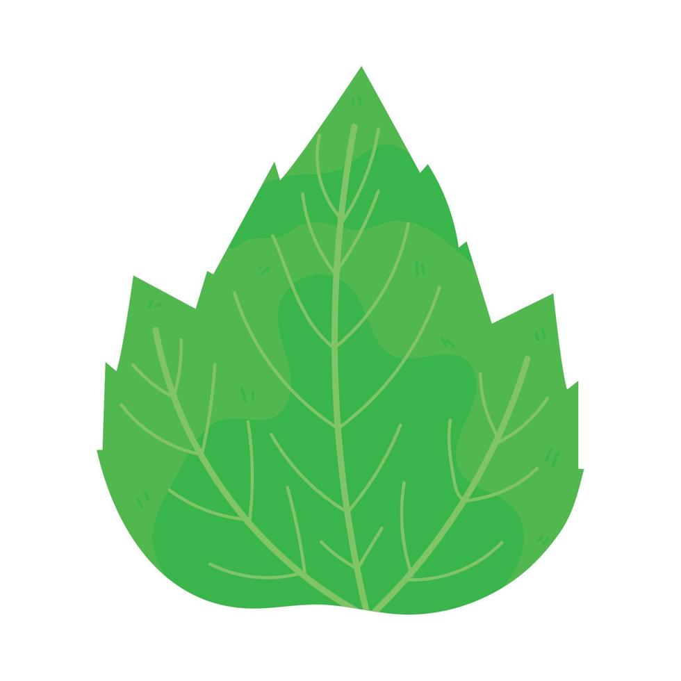 icono de hoja verde vector