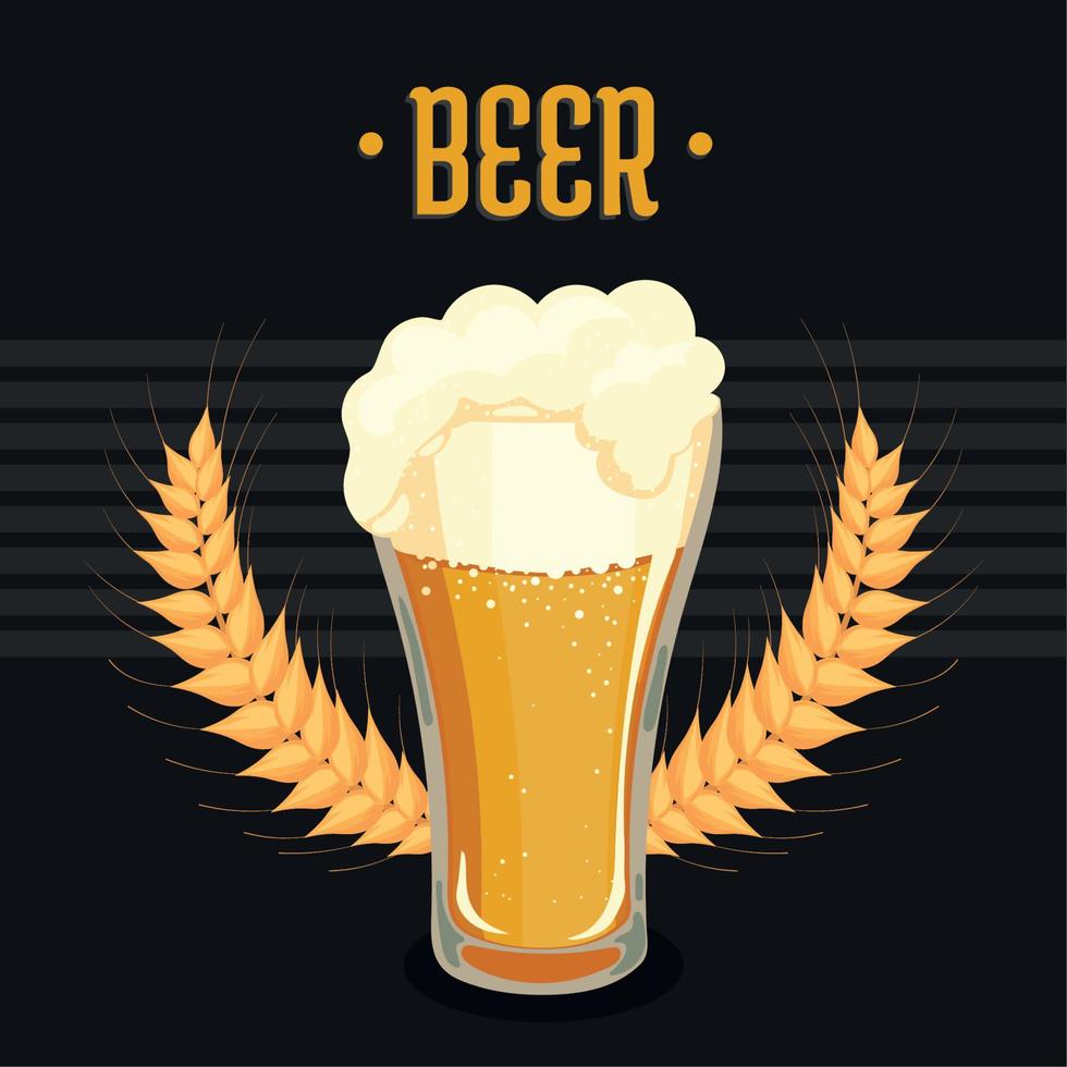beer drink emblem vector