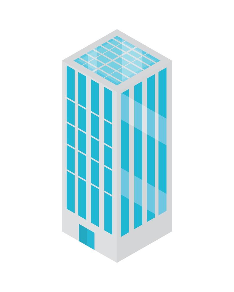 building with solar panel vector
