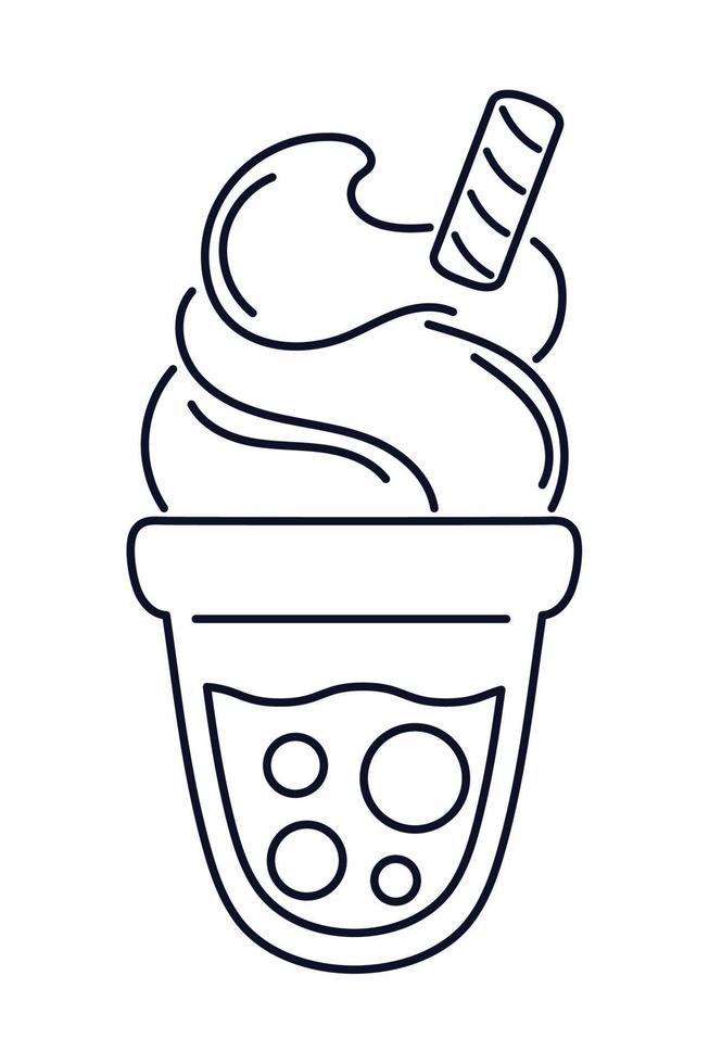 ice cream with stick vector