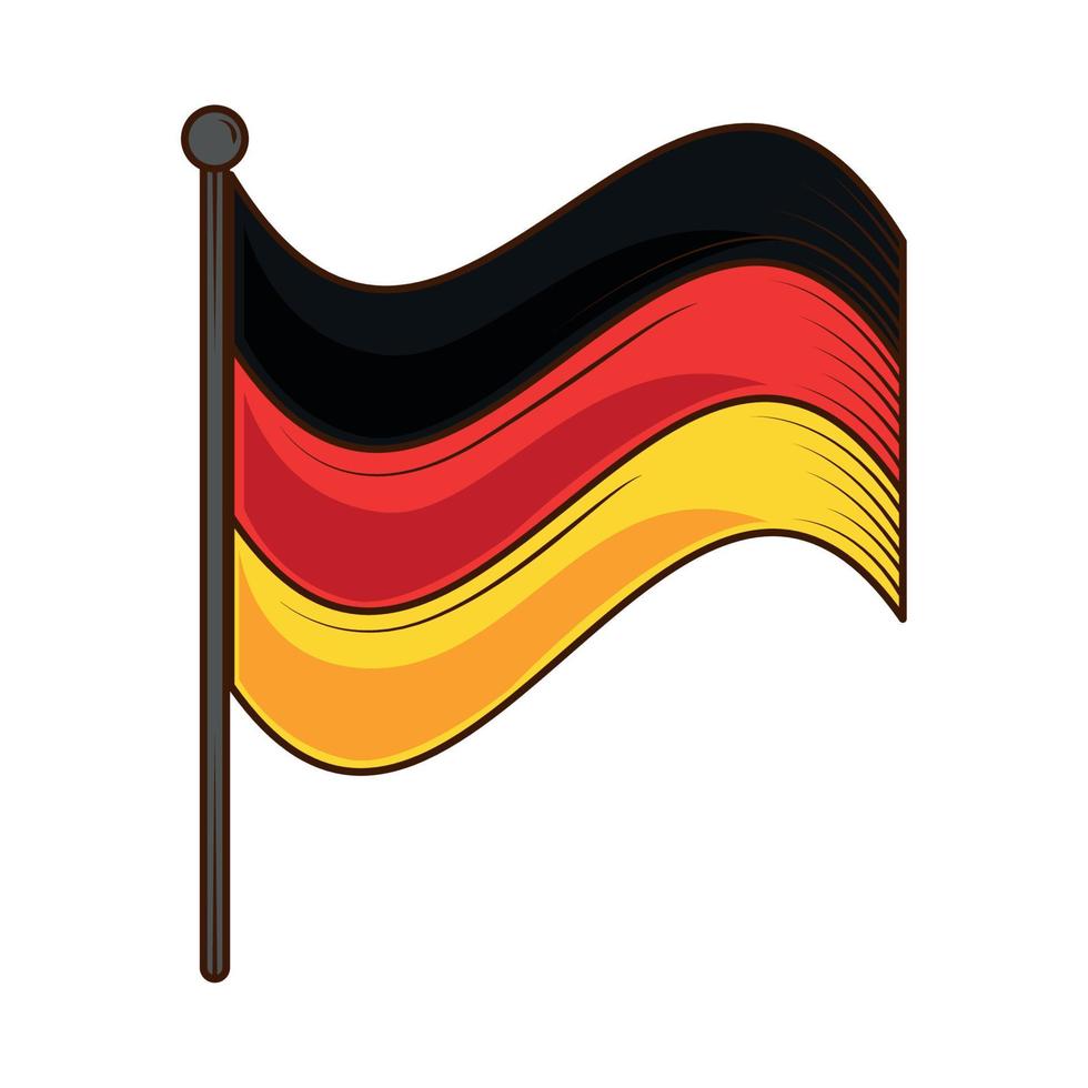 bandera de alemania vector