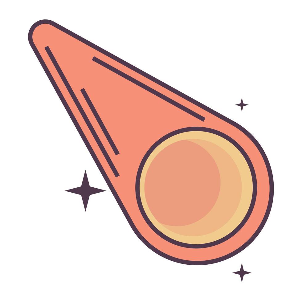 space comet icon vector