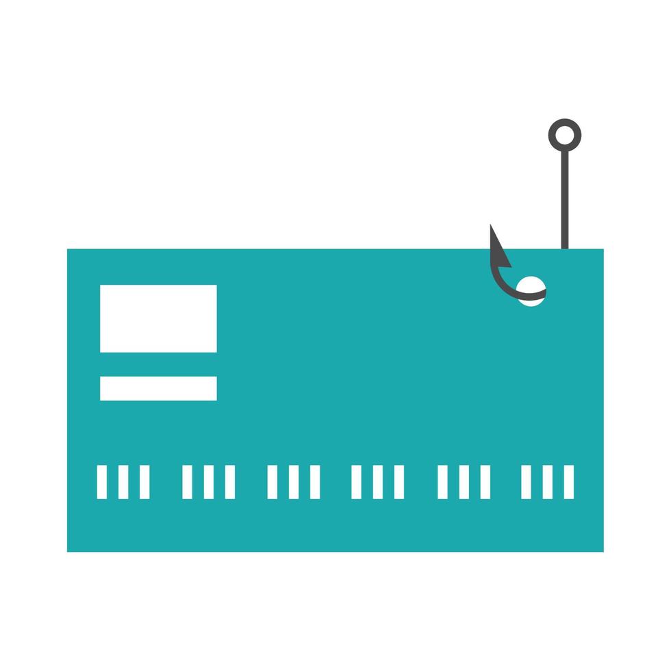 phishing bank card vector