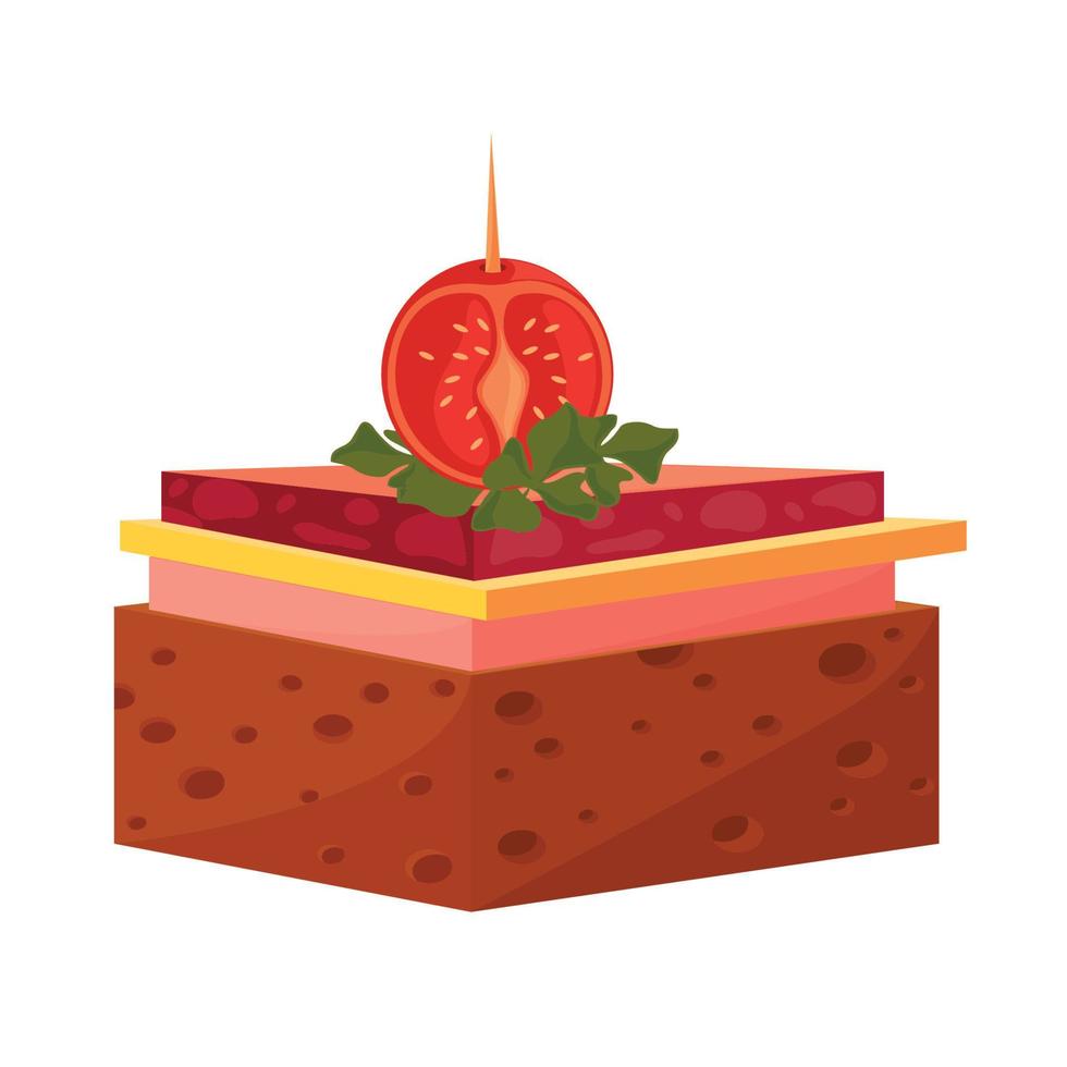 icono de comida de aperitivo sabroso vector