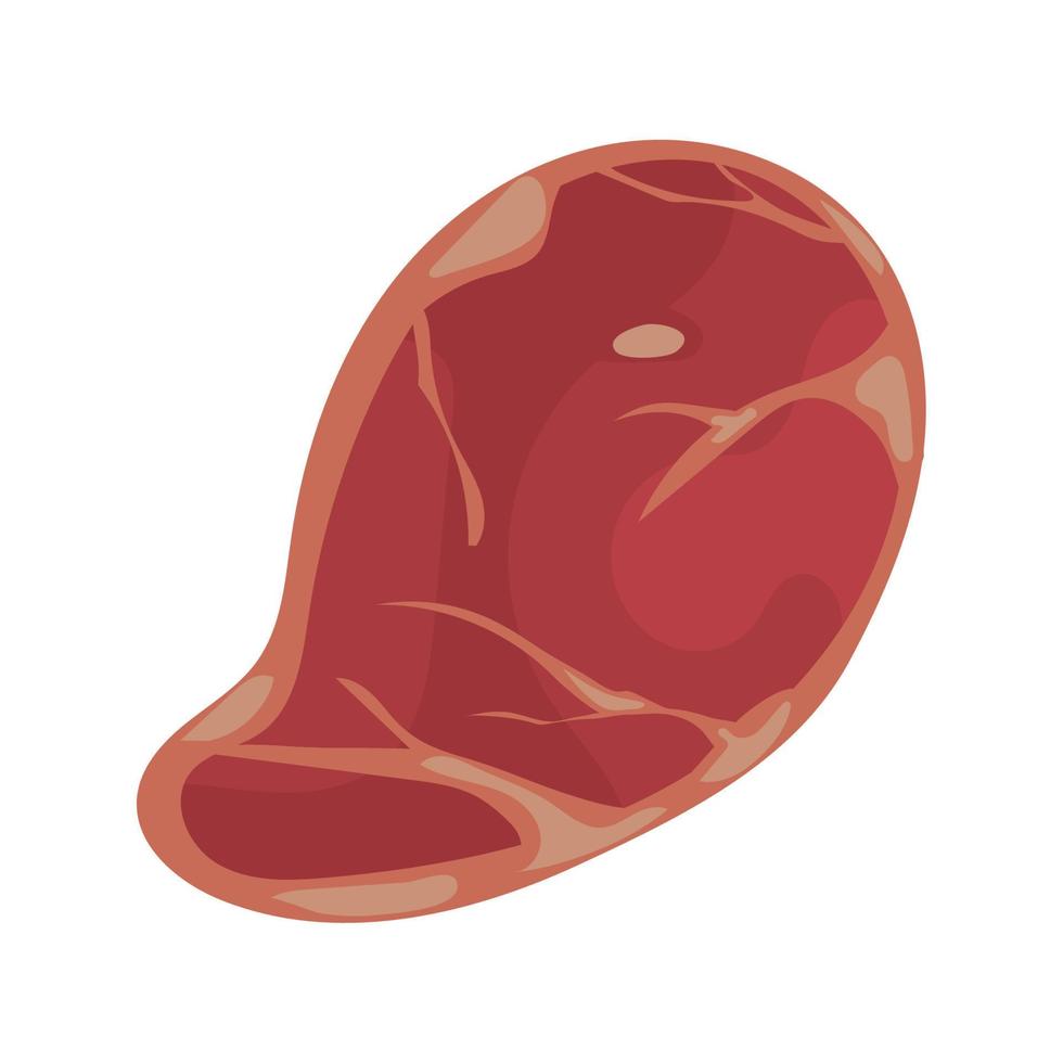 beef steak icon vector