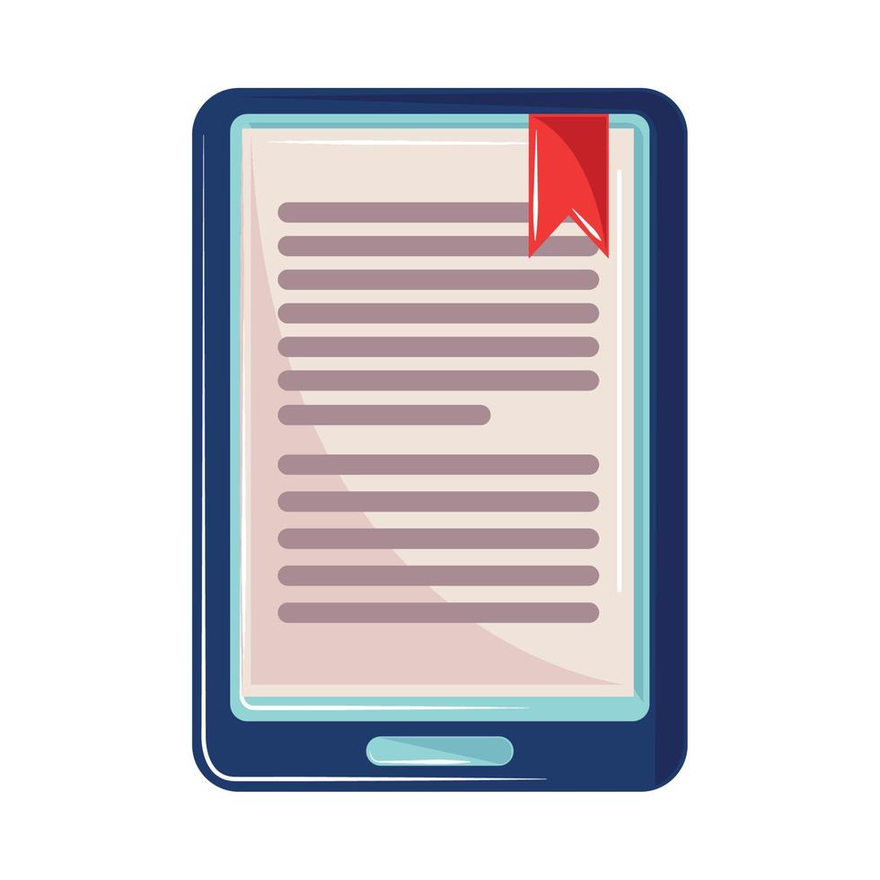 ebook bookmark mobile vector