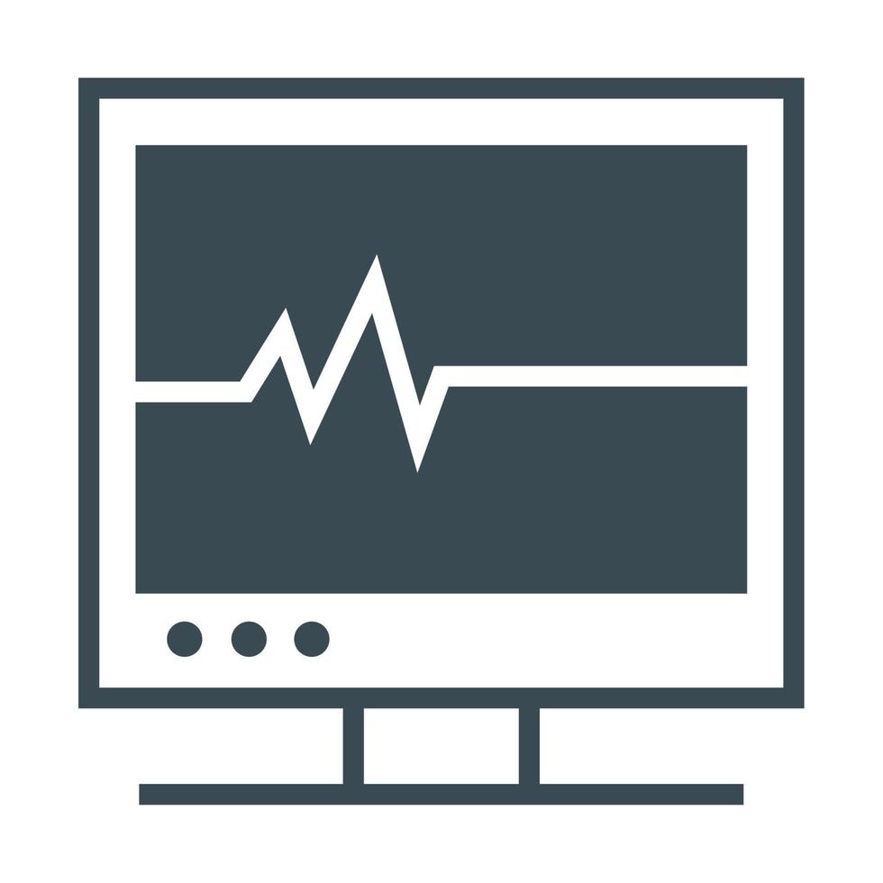 monitorización médica cardiología vector