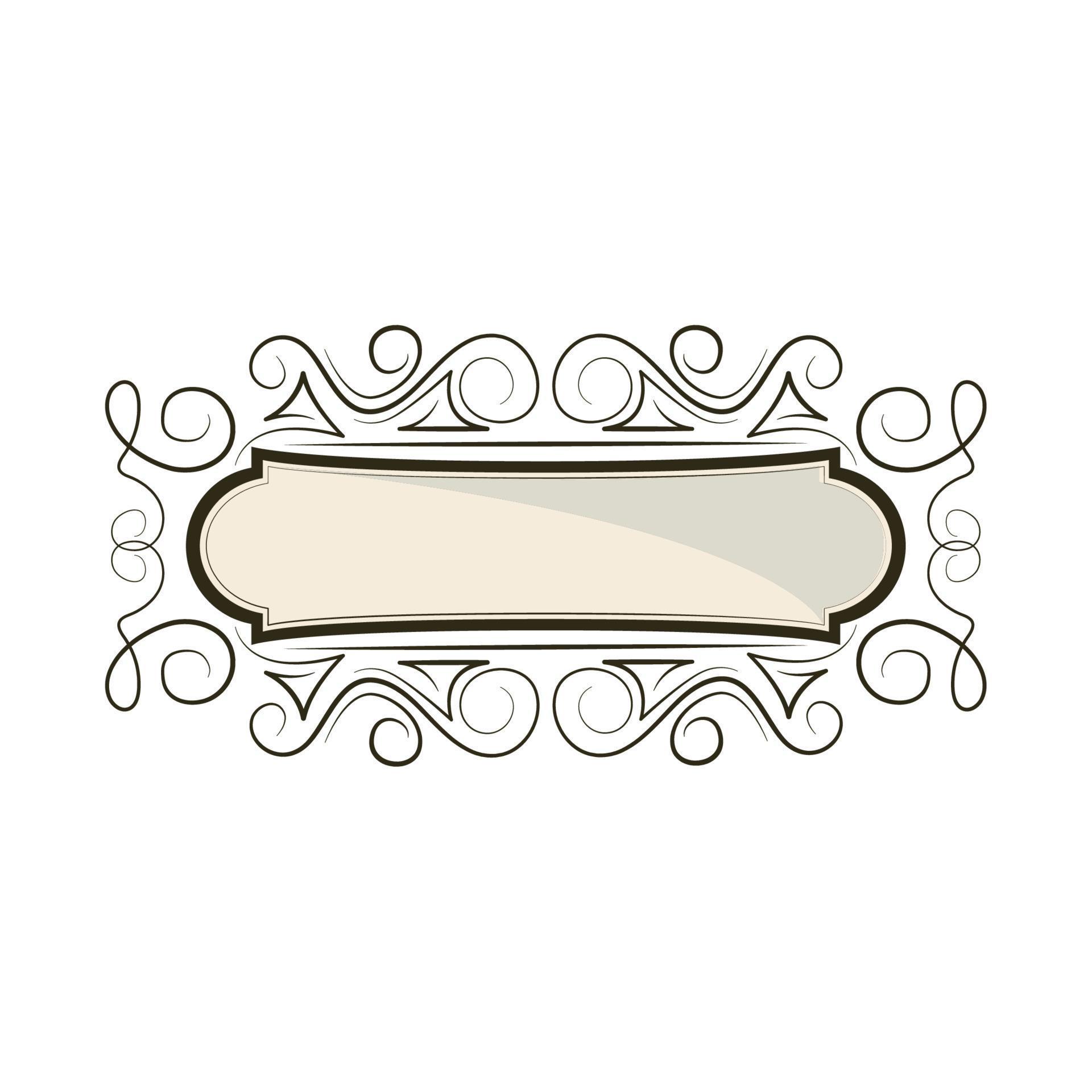 decorative border label 10793705 Vector Art at Vecteezy