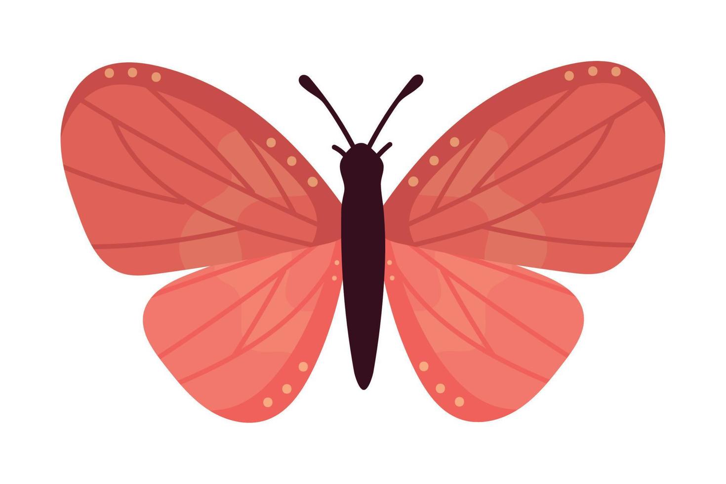 lindo icono de mariposa vector