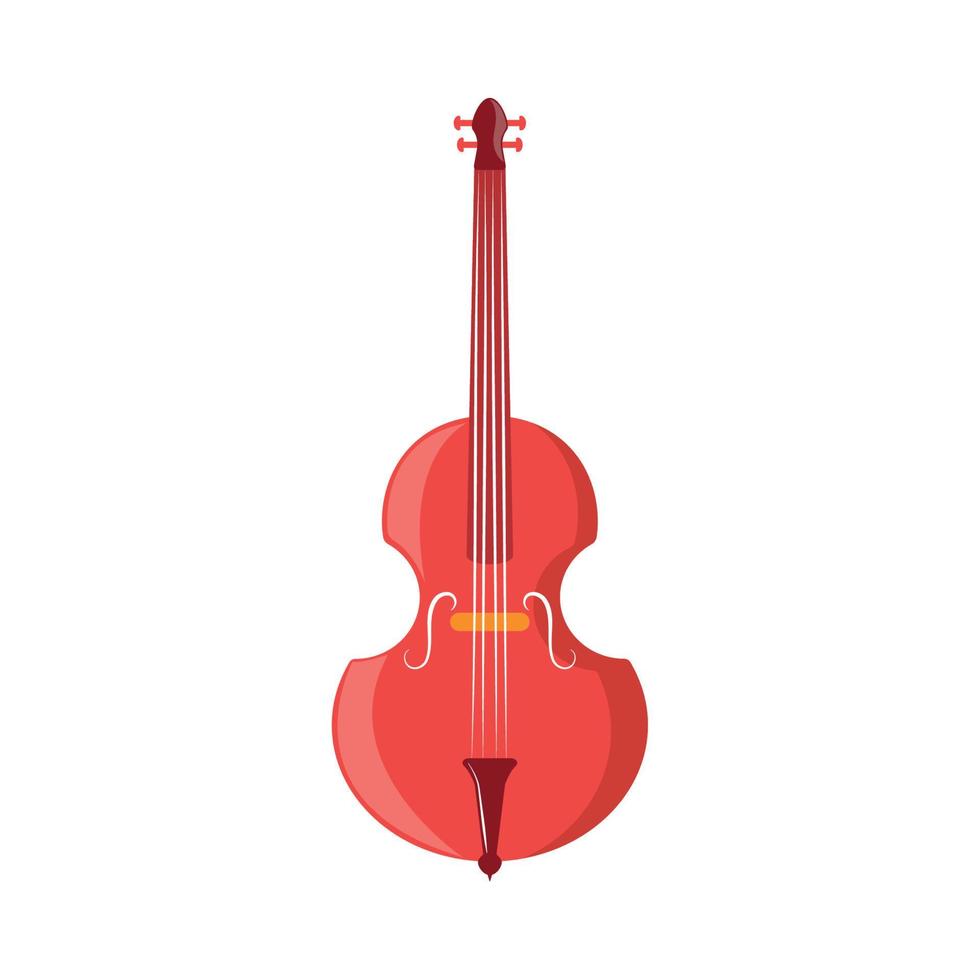 instrumento musical de violín vector