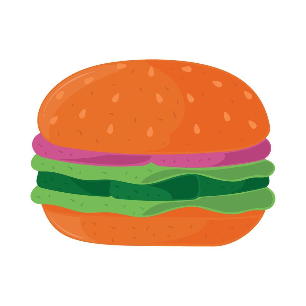 burger food icon vector
