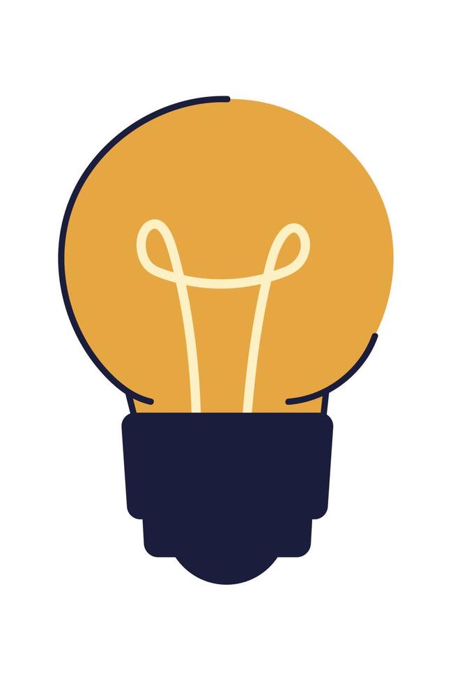 light bulb icon vector