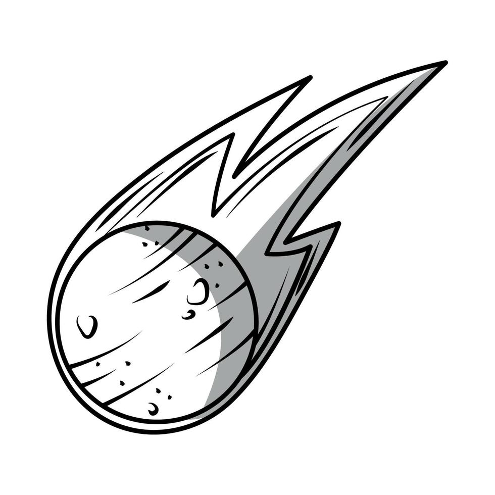 space asteroid icon vector