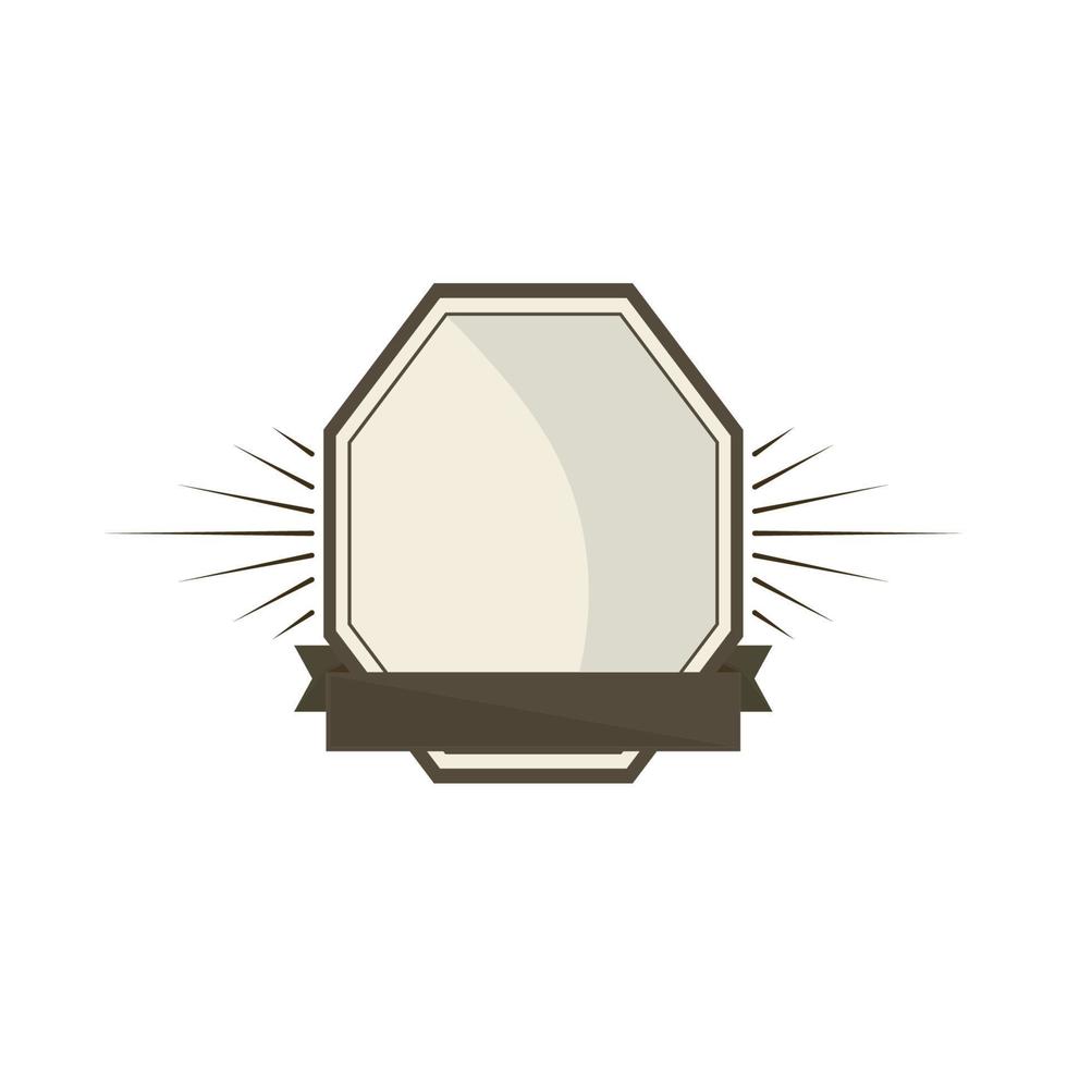 badge and ribbon vector