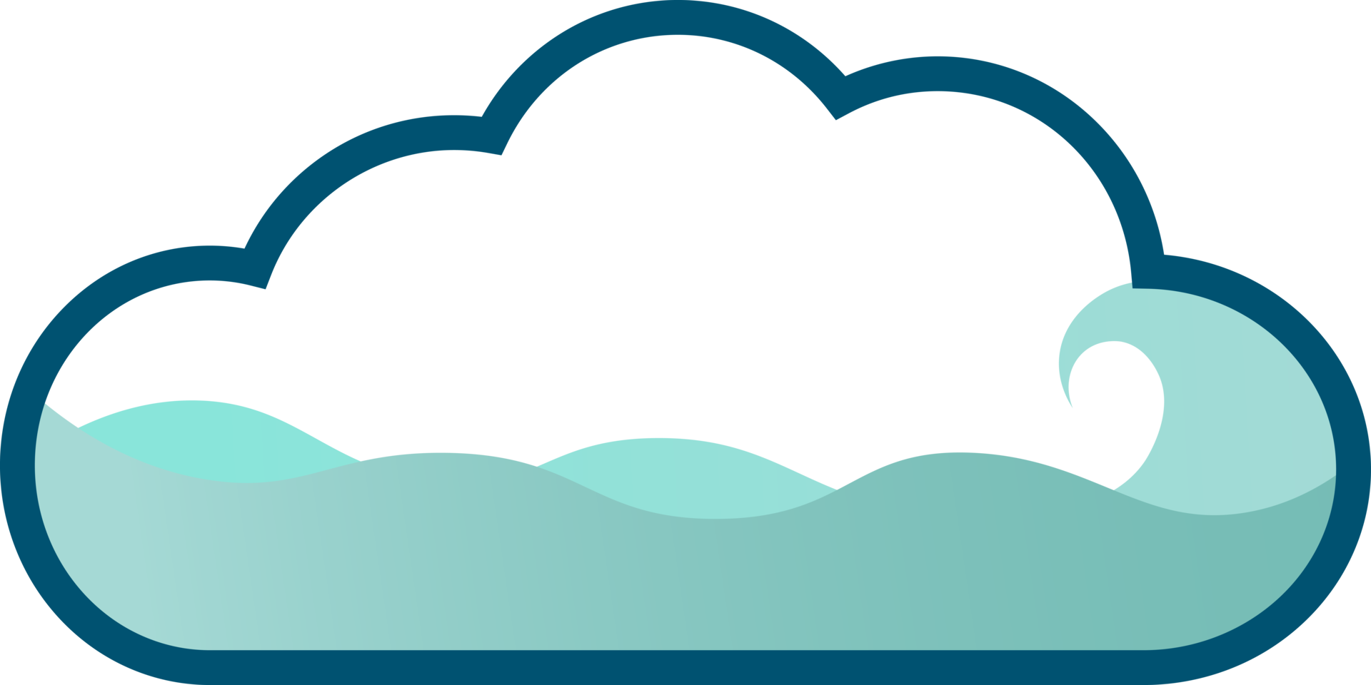 illustration of a cloud filled with water half full 10793855 PNG