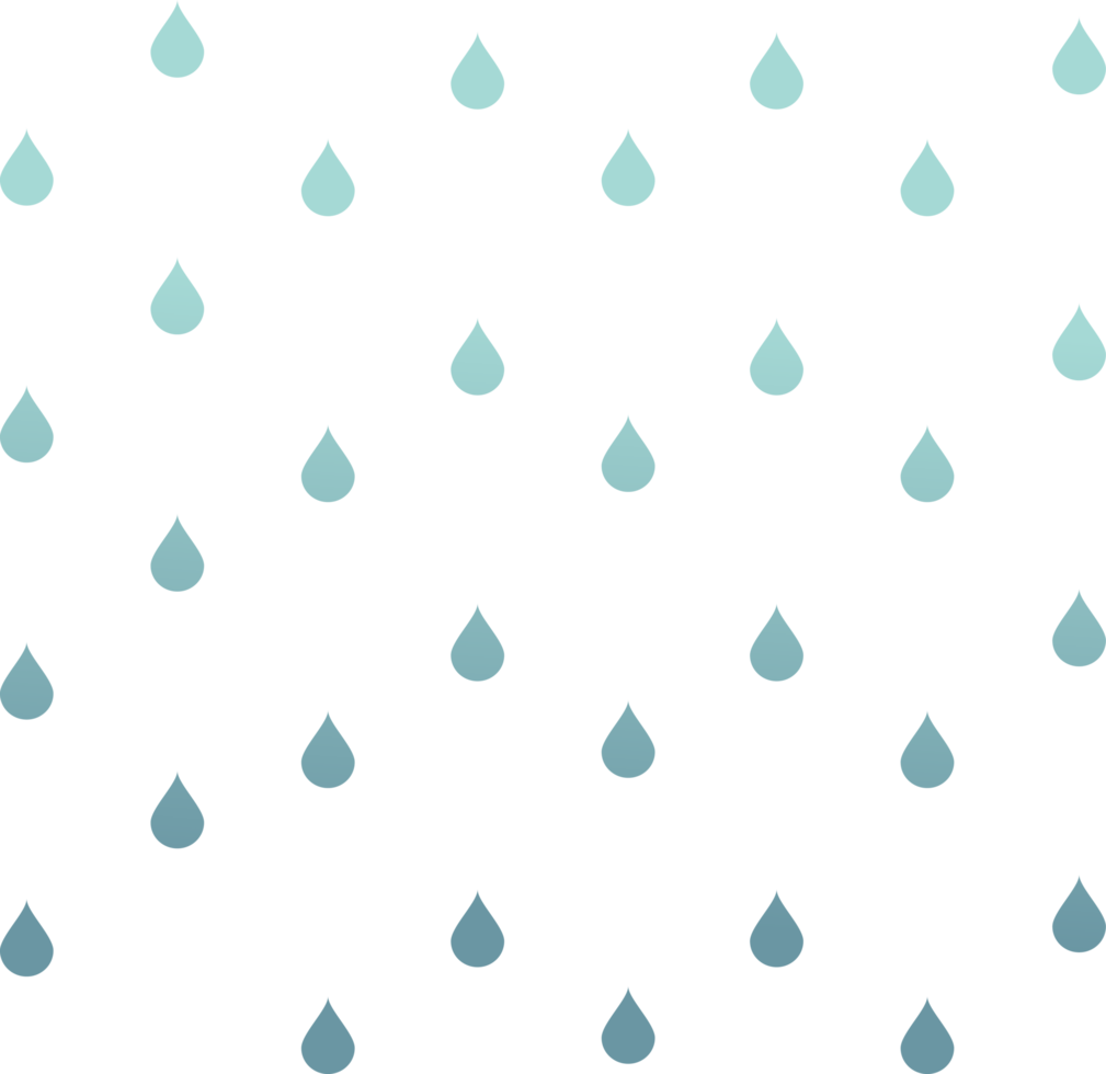 raindrops fall with light to dark blue gradations png