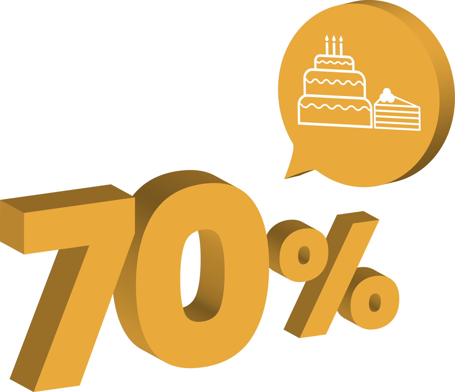 70 Percent Discount For Bakery Pastry Or Cake Product 3d Style 10793866 PNG 70-percent-discount-for-bakery-pastry-or-cake-product-3d-style-10793866-png