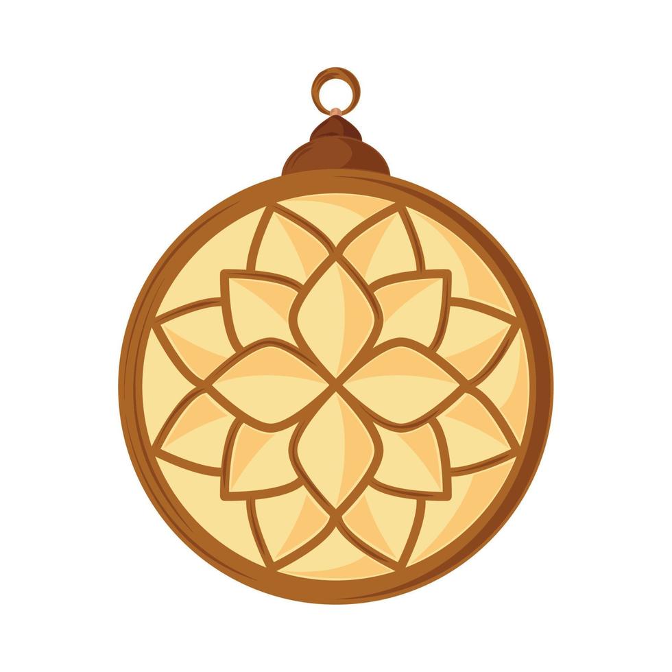 arabic lamp ornament vector
