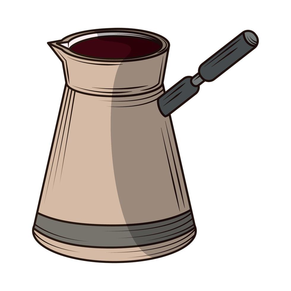 coffee turkish pot vector