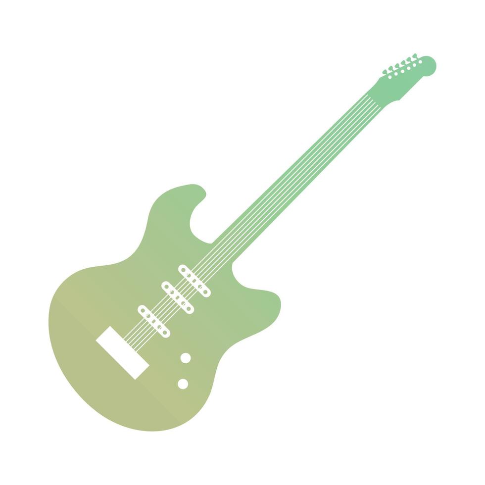 icono de guitarra electrica vector