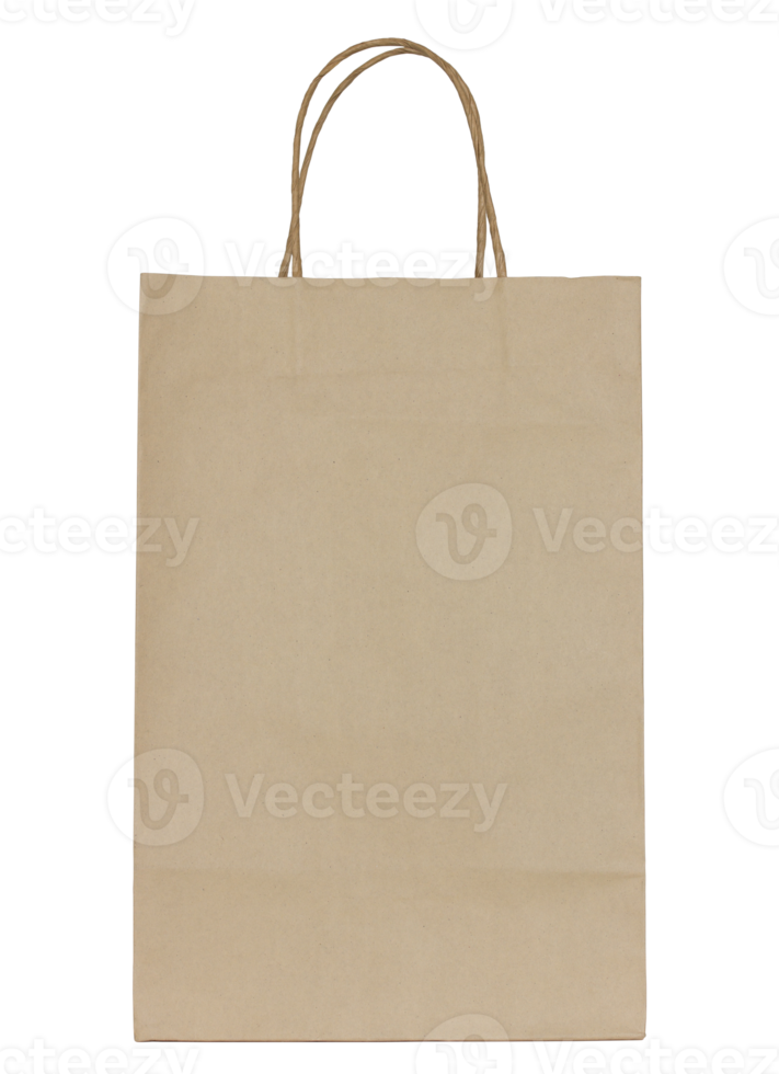 brown paper bag isolated with clipping path for mockup 10793924 PNG