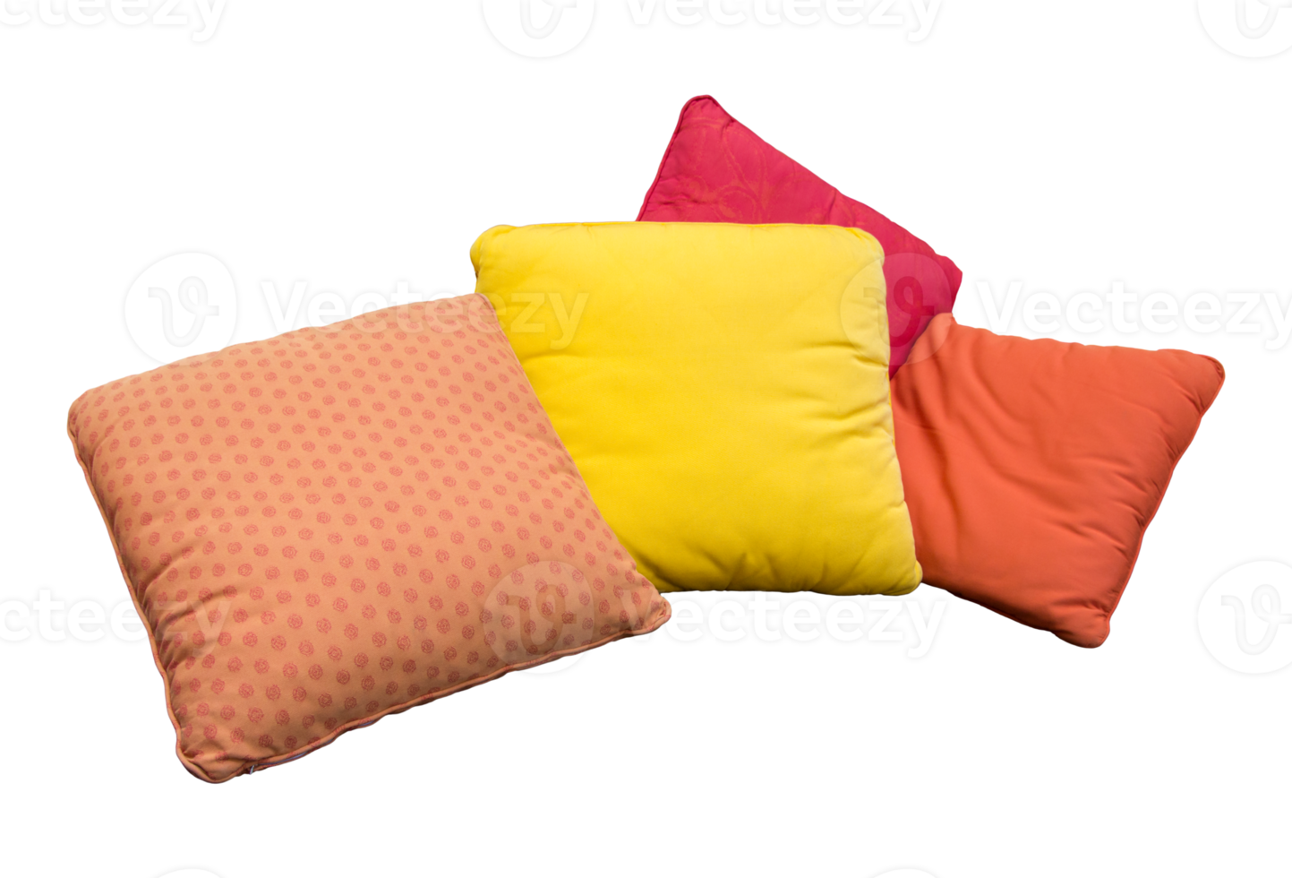 Colorful pillows isolated png