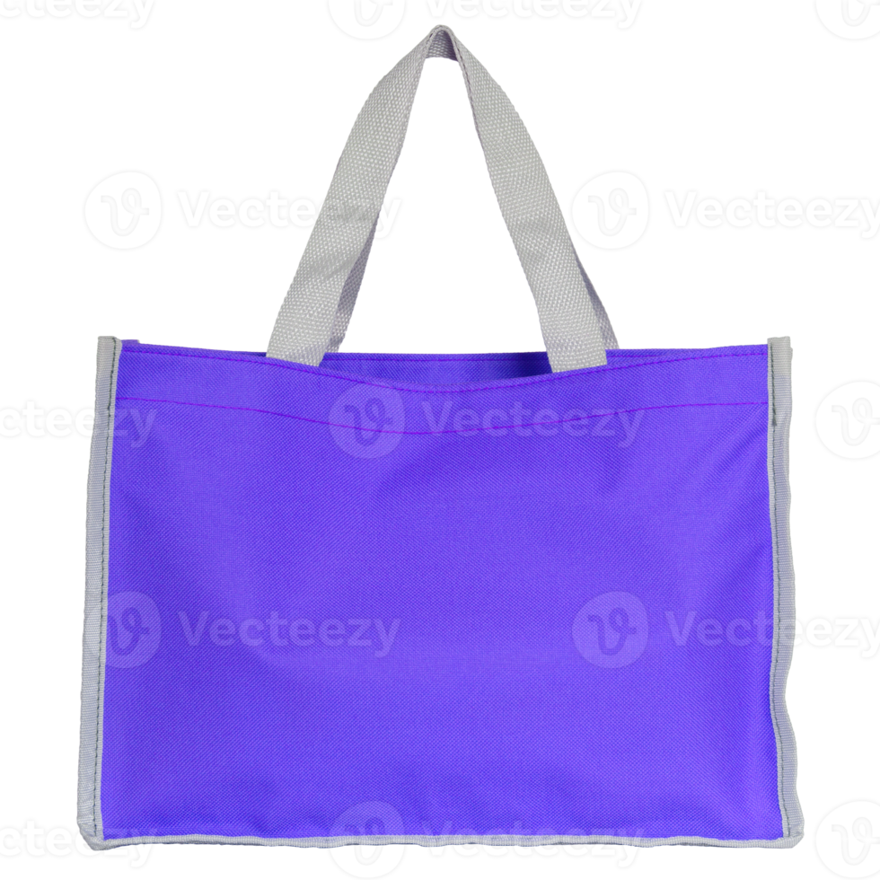 blue shopping bag isolated with clipping path for mockup png