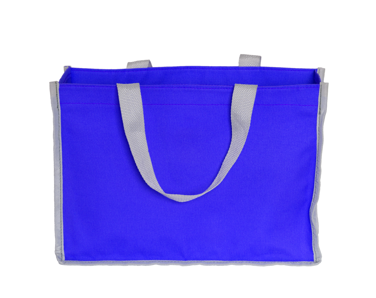 blue shopping bag isolated with clipping path for mockup png