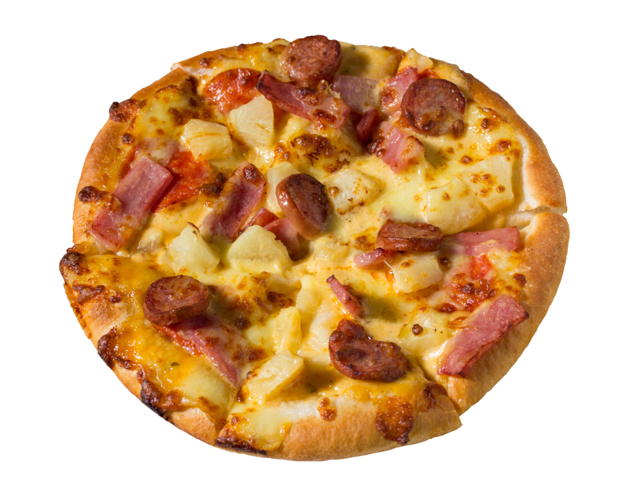 pizza isolerat med klippning väg png
