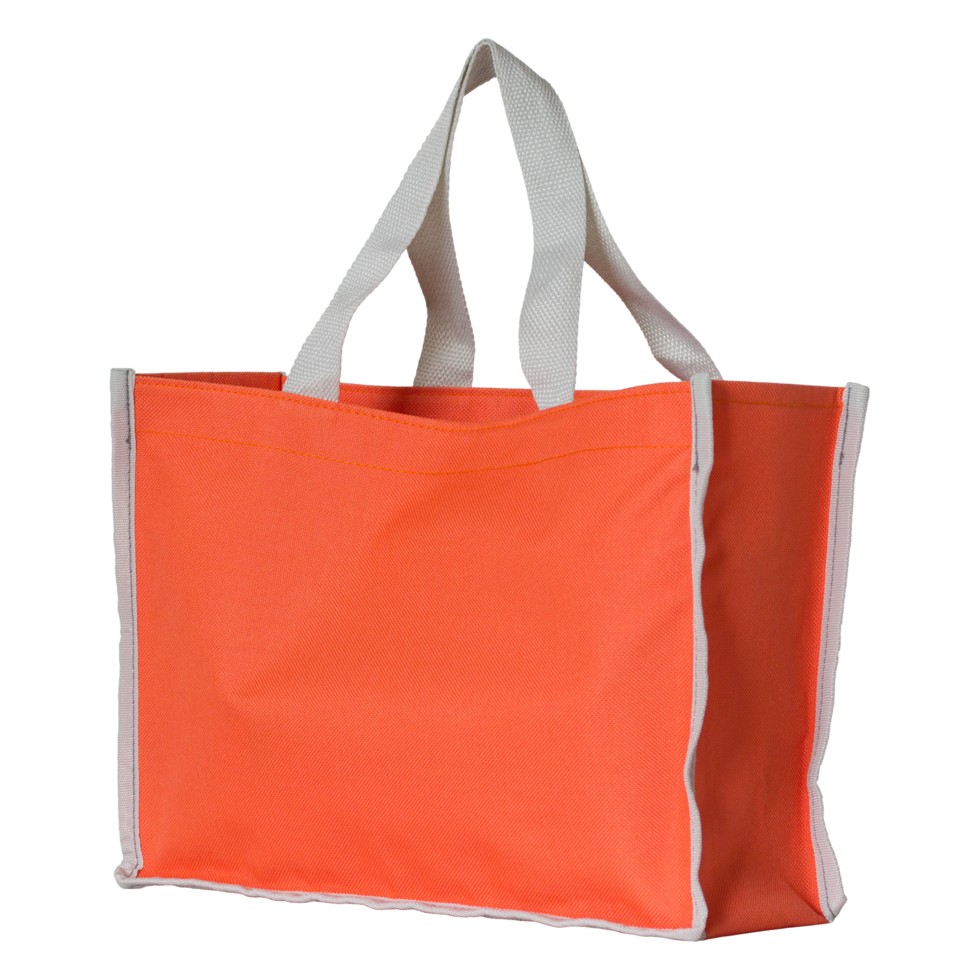 orange shopping bag isolated with clipping path for mockup 10794044 PNG