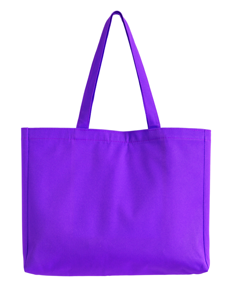 blue fabric bag isolated with clipping path for mockup png