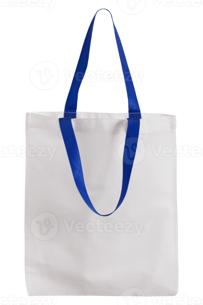 white fabric bag isolated with clipping path for mockup png