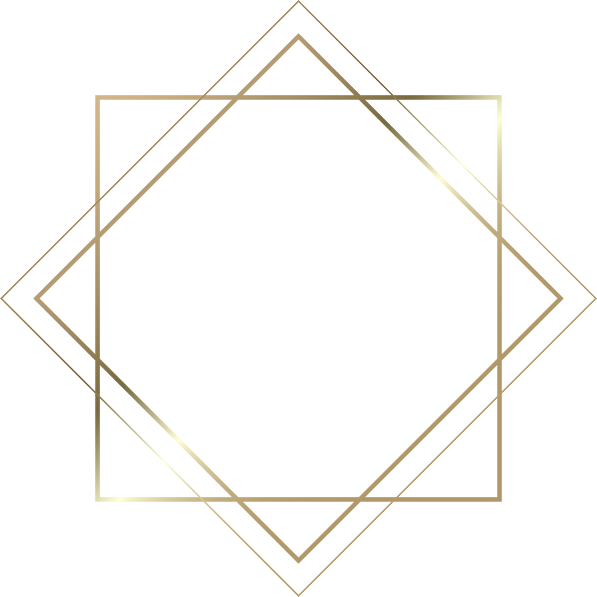 Golden vintage style frame border design 10794100 PNG