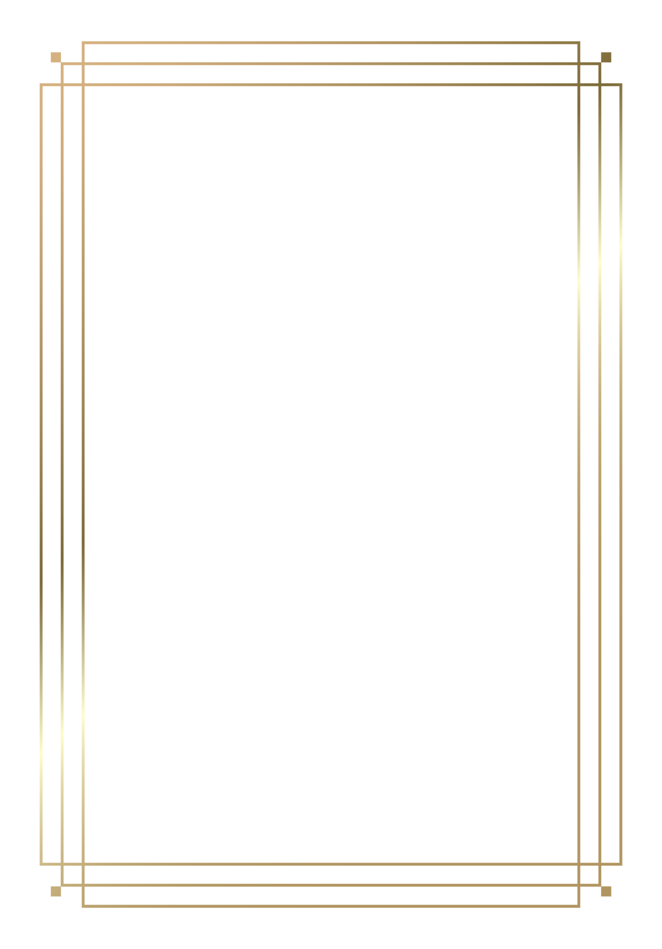 Golden vintage style frame border design 10794107 png