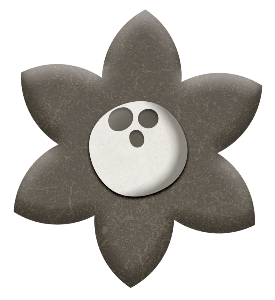 Flower with a skull. png