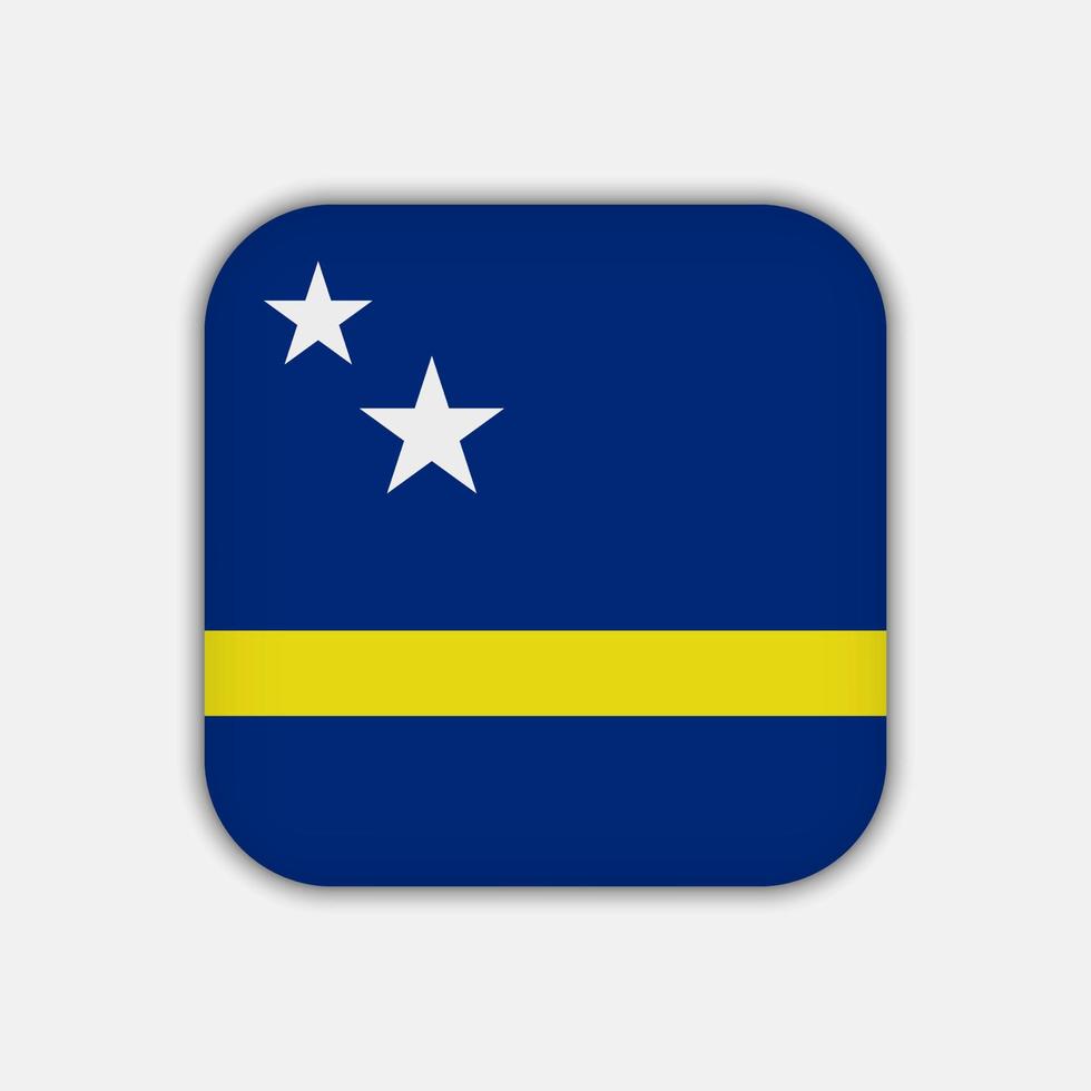 bandera de curacao, colores oficiales. ilustración vectorial vector