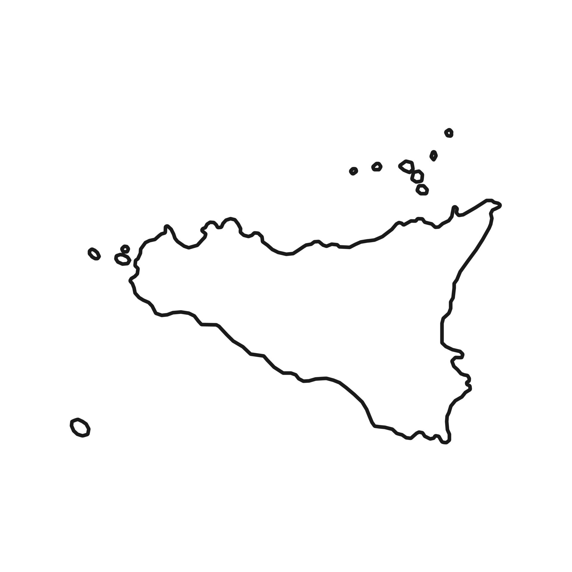 Sicily Map Region of Italy Vector - Sicily Map Region Of Italy Illustration Vector