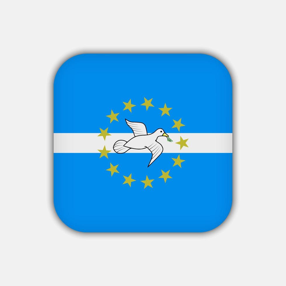 Federal Republic of Southern Cameroons flag, official colors. Vector illustration.