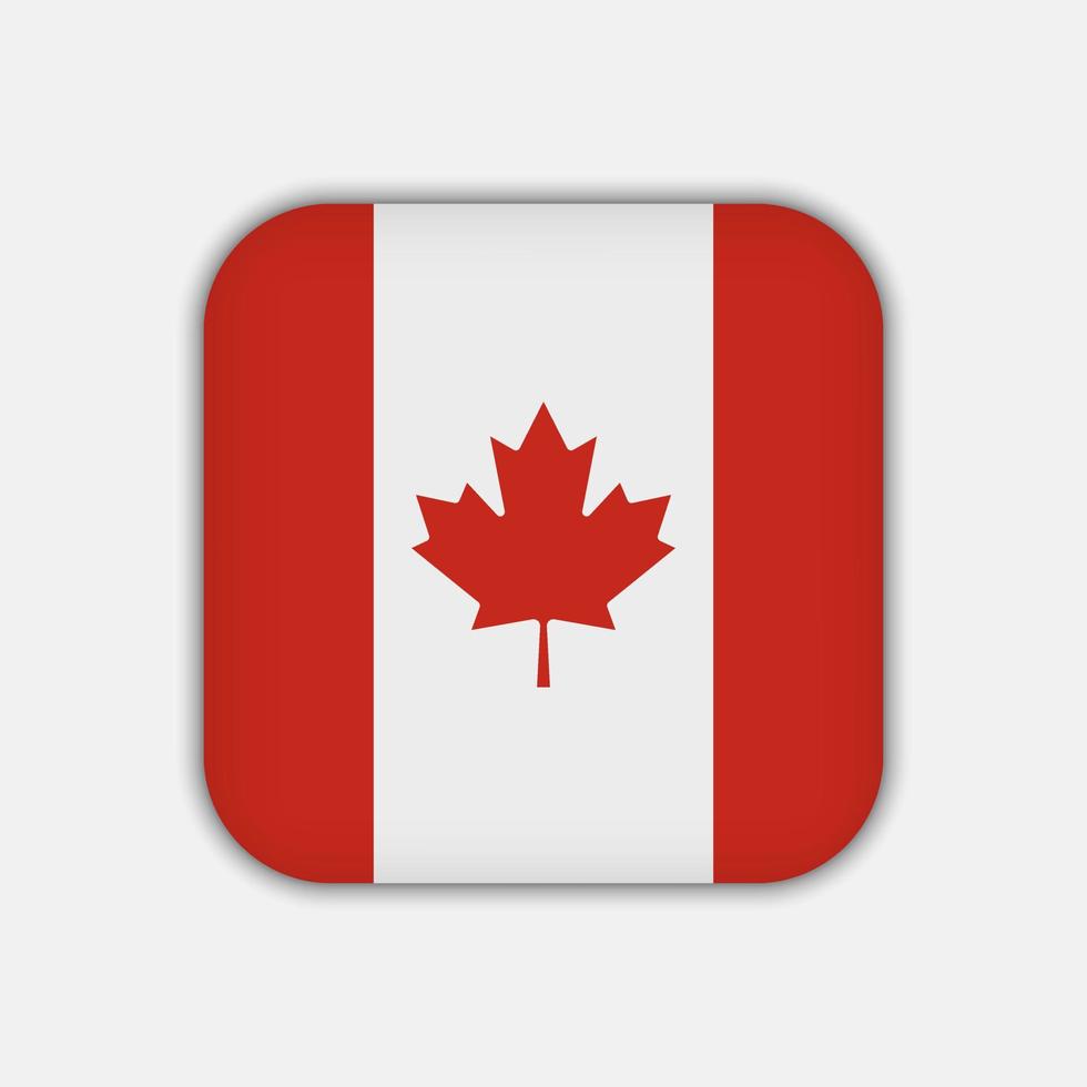 Canada flag, official colors. Vector illustration.