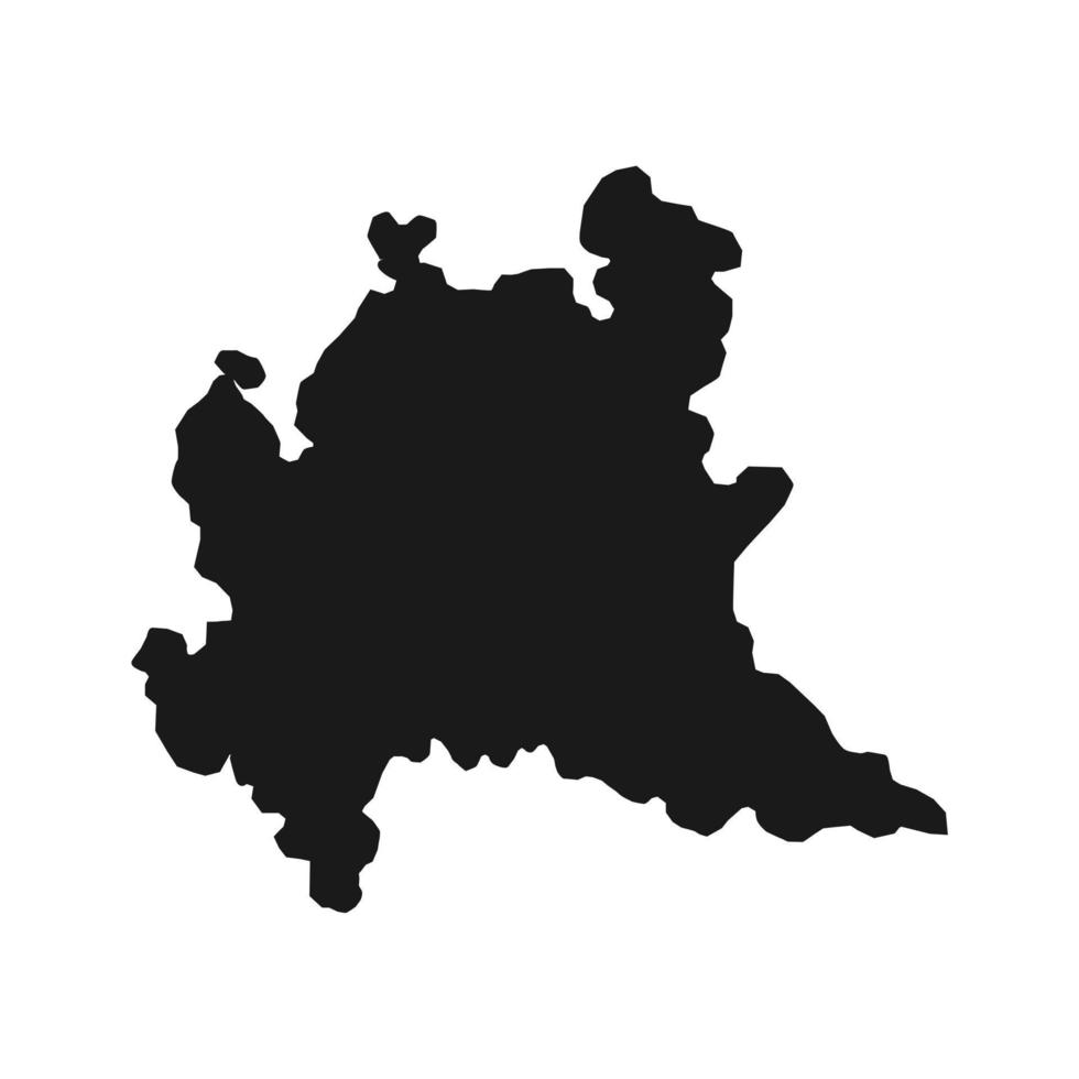 Lombardy Map. Region of Italy. Vector illustration.