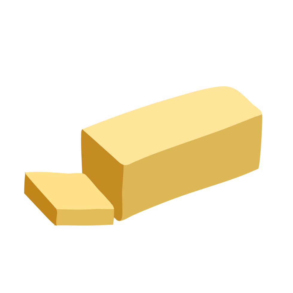 Sliced butter cartoon PNG file