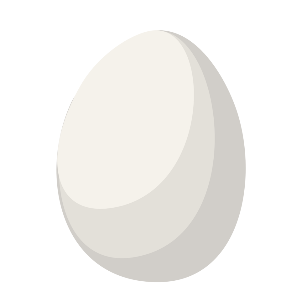 One white egg PNG file