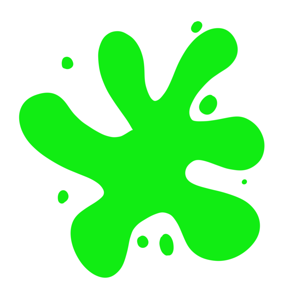 grüne Splat-Grafik png